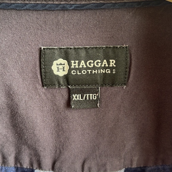 Haggar mens Long Sleeve Button-Up Shirt 🌐 - Picture 4 of 7